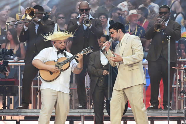 Bad Bunny performing at Tottenham Hotspur Stadium LONDON, ENGLAND - JUNE 27: Bad Bunny performing at Tottenham Hotspur Stadium on June 27, 2026 in London, England. CAP MAR MAR Great Britain Copyright: xMartinxHarris CapitalxPicturesx