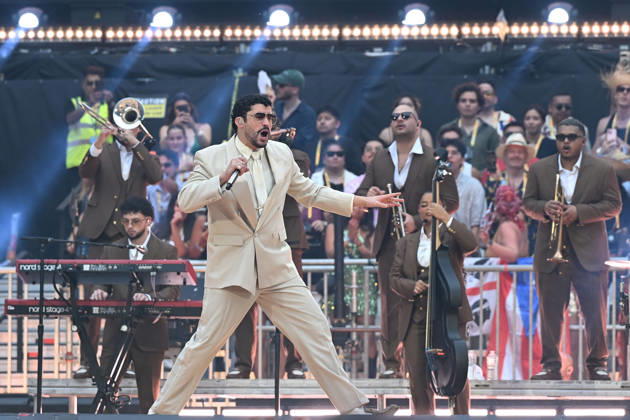 Bad Bunny performing at Tottenham Hotspur Stadium LONDON, ENGLAND - JUNE 27: Bad Bunny performing at Tottenham Hotspur Stadium on June 27, 2026 in London, England. CAP MAR MAR Great Britain Copyright: xMartinxHarris CapitalxPicturesx