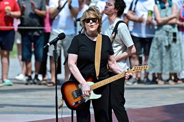 ZDF - Fernsehgarten. Sängerin Katrina Leskanich während der ZDF - Unterhaltungsshow Fernsehgarten am 28.06.2026 in Mainz. 20260628MWI131374