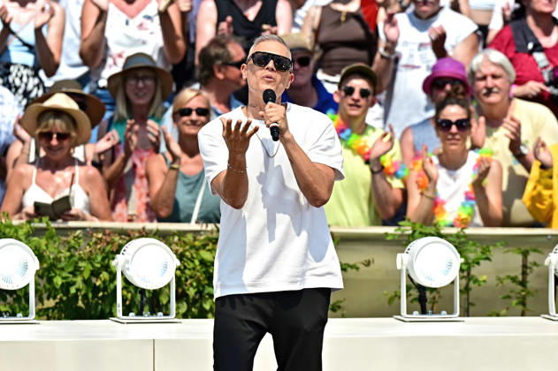 ZDF - Fernsehgarten. Sänger Dante Thomas während der ZDF - Unterhaltungsshow Fernsehgarten am 28.06.2026 in Mainz. 20260628MWI131335