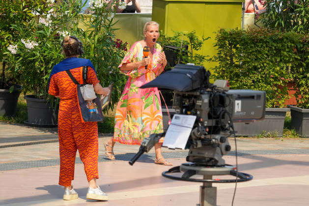 ZDF-Fernsehgarten 2026. Andrea (Kiwi) Kiewel im ZDF Fernsehgarten mit dem Motto Sommerparty am 28.06.2026 in Mainz. Mainz ZDF Fernsehgarten Rheinland-Pfalz