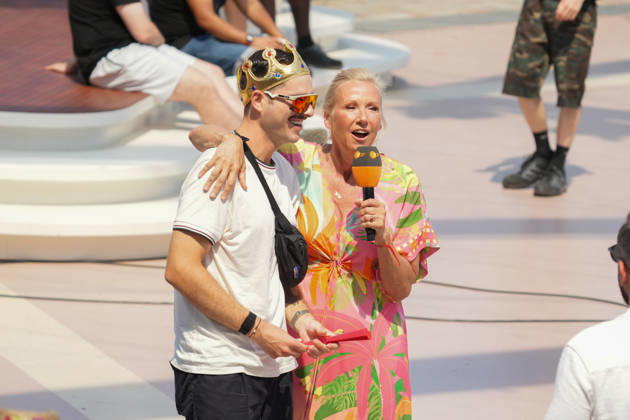 ZDF-Fernsehgarten 2026. Andrea (Kiwi) Kiewel im ZDF Fernsehgarten mit dem Motto Sommerparty am 28.06.2026 in Mainz. Mainz ZDF Fernsehgarten Rheinland-Pfalz