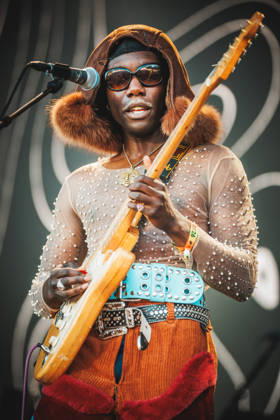 Grande Mahogany live at Roskilde Festival 2026 Roskilde, Denmark. 28th, June 2026. The Finnish-Ghanaian singer and multi-instrumentalist Grande Mahogany performs a live concert during the Danish music festival Roskilde Festival 2026 in Roskilde. Denmark, Roskilde  Copyright: xGonzalesxPhoto ChristianxHjorthx