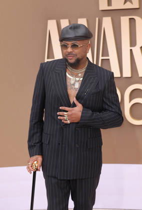 The-Dream arrives on the red carpet for 26th annual BET Awards live telecast at the Peacock Theater in Los Angeles on Sunday, June 28, 2026. The BET Awards honors Black entertainers and other people of color in music, film, sports and philanthropy.  LAP20260628127 GREGxGRUDT