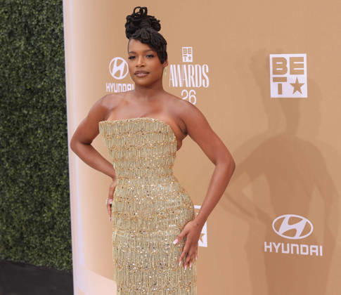 Chanelle Graham arrives on the red carpet for 26th annual BET Awards live telecast at the Peacock Theater in Los Angeles on Sunday, June 28, 2026. The BET Awards honors Black entertainers and other people of color in music, film, sports and philanthropy.  LAP20260628162 GREGxGRUDT