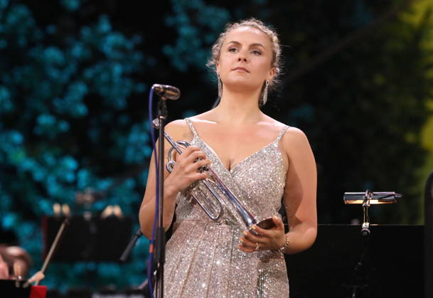 Croatia, Zagreb, 280626. King Tomislav Square. Trumpet Extraordinaire, a concert by the Zagreb Philharmonic Orchestra with British trumpeter Matilda Lloyd under the baton of Jure Bucevic at the Zagreb Classic 2026 festival. Photo: Damjan Tadic CROPIX Copyright: xxDamjanxTadicx zagreb_classic13-280626