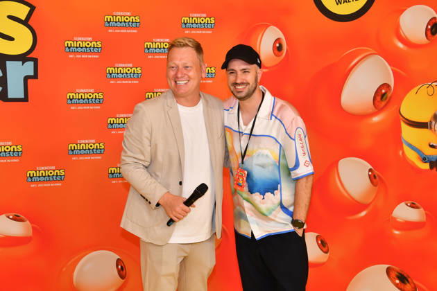 Jens Knossala und Dominik Porschen Deutschlandpremiere Minions &Monster Mathäser Filmpalast München 28. Juni 2026