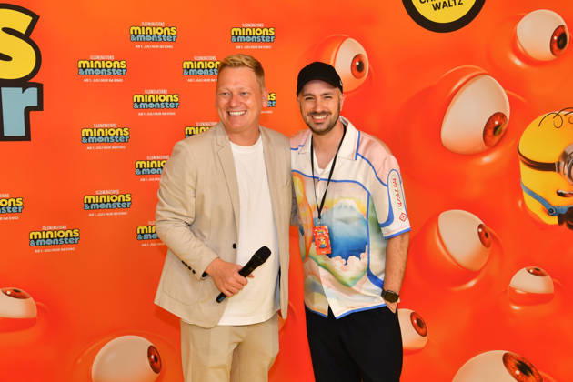 Jens Knossala und Dominik Porschen Deutschlandpremiere Minions &Monster Mathäser Filmpalast München 28. Juni 2026