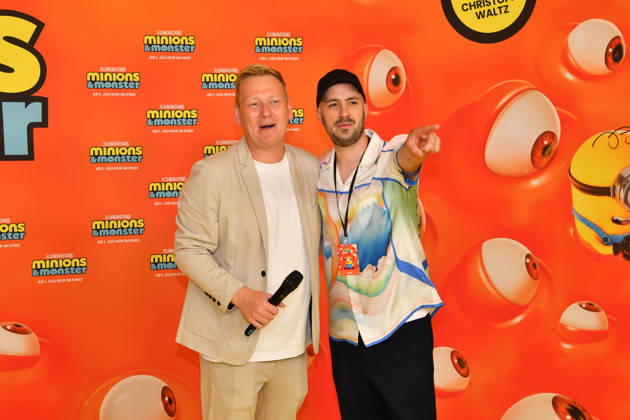 Jens Knossala und Dominik Porschen Deutschlandpremiere Minions &Monster Mathäser Filmpalast München 28. Juni 2026