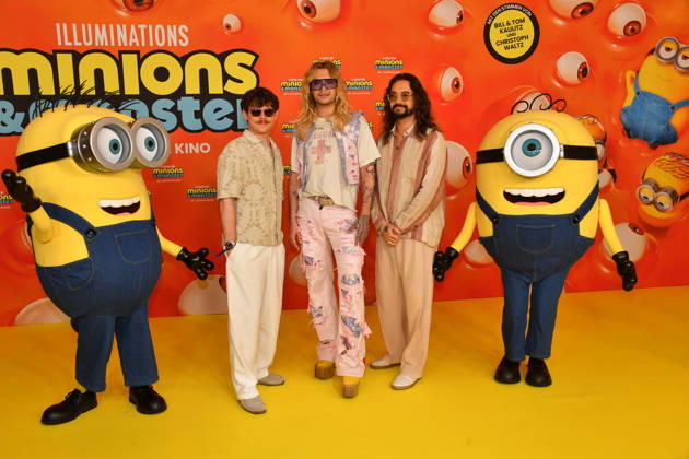 Georg Listing, Bill und Tom Kaulitz Deutschlandpremiere Minions &Monster Mathäser Filmpalast München 28. Juni 2026