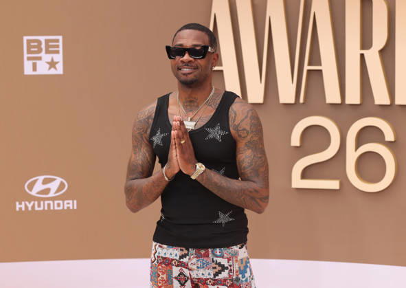 Sammie arrives on the red carpet for 26th annual BET Awards live telecast at the Peacock Theater in Los Angeles on Sunday, June 28, 2026. The BET Awards honors Black entertainers and other people of color in music, film, sports and philanthropy.  LAP20260628216 GREGxGRUDT