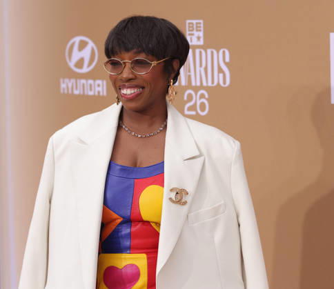 Estelle arrives on the red carpet for 26th annual BET Awards live telecast at the Peacock Theater in Los Angeles on Sunday, June 28, 2026. The BET Awards honors Black entertainers and other people of color in music, film, sports and philanthropy.  LAP20260628225 GREGxGRUDT