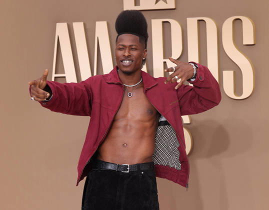 Lucky Daye arrives on the red carpet for 26th annual BET Awards live telecast at the Peacock Theater in Los Angeles on Sunday, June 28, 2026. The BET Awards honors Black entertainers and other people of color in music, film, sports and philanthropy.  LAP20260628258 GREGxGRUDT