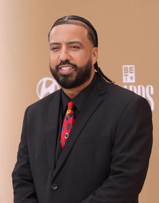 French Montana arrives on the red carpet for 26th annual BET Awards live telecast at the Peacock Theater in Los Angeles on Sunday, June 28, 2026. The BET Awards honors Black entertainers and other people of color in music, film, sports and philanthropy.  LAP20260628320 GREGxGRUDT