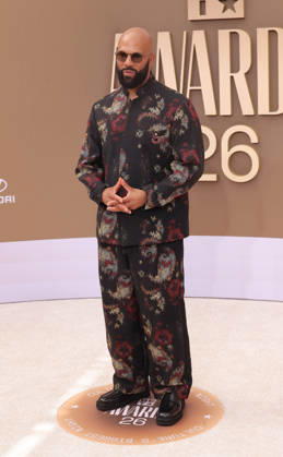 Common arrives on the red carpet for 26th annual BET Awards live telecast at the Peacock Theater in Los Angeles on Sunday, June 28, 2026. The BET Awards honors Black entertainers and other people of color in music, film, sports and philanthropy.  LAP20260628349 GREGxGRUDT