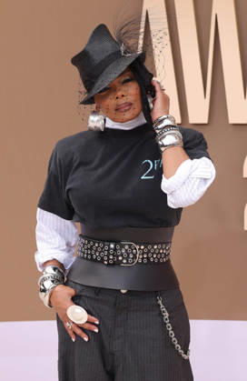 Janet Jackson arrives on the red carpet for 26th annual BET Awards live telecast at the Peacock Theater in Los Angeles on Sunday, June 28, 2026. The BET Awards honors Black entertainers and other people of color in music, film, sports and philanthropy.  LAP20260628353 GREGxGRUDT