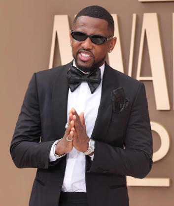 Fabolous arrives on the red carpet for 26th annual BET Awards live telecast at the Peacock Theater in Los Angeles on Sunday, June 28, 2026. The BET Awards honors Black entertainers and other people of color in music, film, sports and philanthropy.  LAP20260628396 GREGxGRUDT