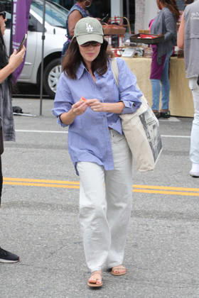 Celebrities shopping at Tthe Farmers Market In Studio City ** ** Featuring: Lucy Hale Where: Studio City, California, United States When: 28 Jun 2026 Credit: H2Y INSTARimages EDITORIAL USE ONLY. NOT FOR USE BY NEWSPAPERS BASED IN THE UK. Copyright: xx instar55814488