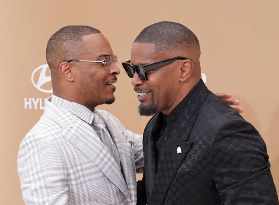 BET Awards 2026 - Red Carpet T.I., Jamie Foxx attend the 2026 BET Awards at Peacock Theater on June 28, 2026 in Los Angeles, California. Los Angeles California United States Copyright: xCraSH imageSPACEx