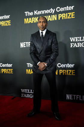 Stephen A. Smith arrives on the red carpet before the 27th Mark Twain Prize for American Humor Award at the Kennedy Center for the Performing Arts in Washington DC on Sunday, June 28, 2026. WAP20260628329 BONNIExCASH