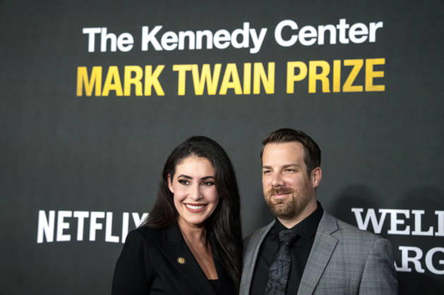Rep. Anna Paulina Luna, R-FL, and Andy Luna arrive on the red carpet before the 27th Mark Twain Prize for American Humor Award at the Kennedy Center for the Performing Arts in Washington DC on Sunday, June 28, 2026. WAP20260628363 BONNIExCASH