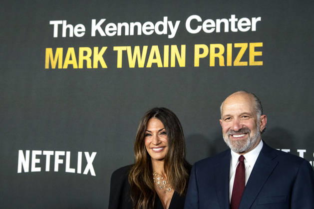 Allison Lutnick and U.S. Secretary of Commerce Howard Lutnick arrive on the red carpet before the 27th Mark Twain Prize for American Humor Award at the Kennedy Center for the Performing Arts in Washington DC on Sunday, June 28, 2026. WAP20260628325 BONNIExCASH