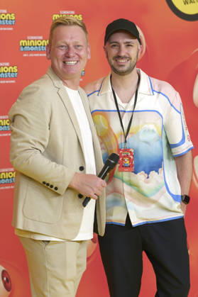 Jens Knossala und Dominik Porschen bei der Premiere des Animationsfilms Minions & Monster Minions & Monsters im Mathäser Filmpalast. München, 28.06.2026