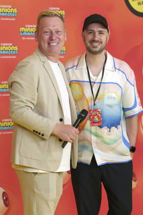 Jens Knossala und Dominik Porschen bei der Premiere des Animationsfilms Minions & Monster Minions & Monsters im Mathäser Filmpalast. München, 28.06.2026