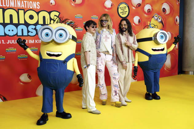 Georg Listing, Bill Kaulitz und Tom Kaulitz bei der Premiere des Animationsfilms Minions & Monster Minions & Monsters im Mathäser Filmpalast. München, 28.06.2026