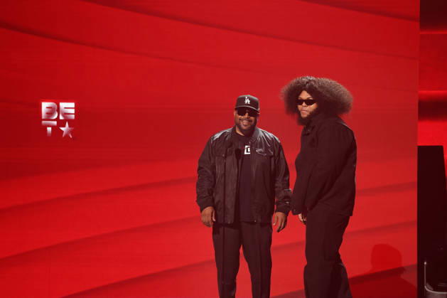 2026 BET Awards - Show Ice Cube, Druski speak onstage during the 2026 BET Awards at Peacock Theater on June 28, 2026 in Los Angeles, California. Los Angeles Peacock Theater California United States Copyright: xCraSH imageSPACEx