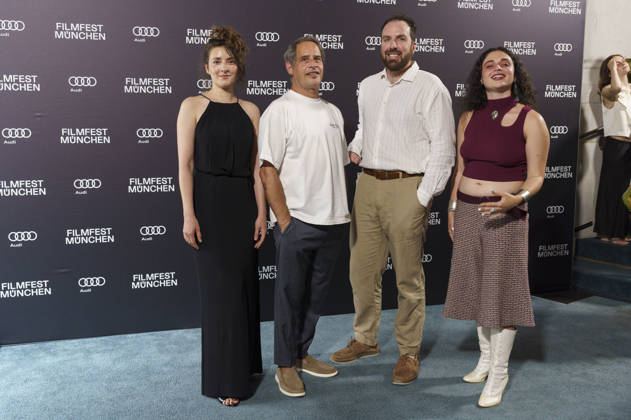 Seyneb Saleh, Moritz Bleibtreu, Jonathan Benedict Behr und Anna Shirin Habedank bei der Premiere der ARD-Miniserie Ritus auf dem 43. Filmfest München 2026 in der Astor Film Lounge im Arri Kino. München, 28.06.2026