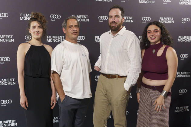 Seyneb Saleh, Moritz Bleibtreu, Jonathan Benedict Behr und Anna Shirin Habedank bei der Premiere der ARD-Miniserie Ritus auf dem 43. Filmfest München 2026 in der Astor Film Lounge im Arri Kino. München, 28.06.2026