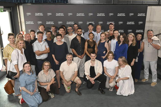 Laurence Rupp, Tobias Moretti, Martina Ebm und Umut Dag mit Cast und Team bei der Premiere der ARD ORF-Miniserie Gnadenlos - Gegen das Gesetz auf dem 43. Filmfest München 2026 in der Astor Film Lounge im Arri Kino. München, 28.06.2026