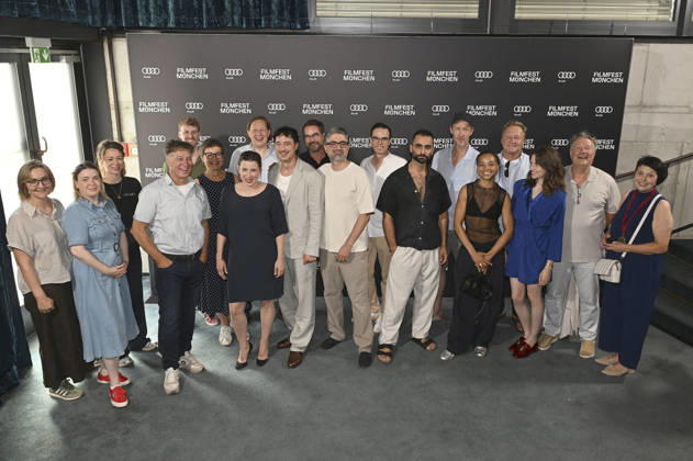 Laurence Rupp, Tobias Moretti, Martina Ebm und Umut Dag mit Cast und Team bei der Premiere der ARD ORF-Miniserie Gnadenlos - Gegen das Gesetz auf dem 43. Filmfest München 2026 in der Astor Film Lounge im Arri Kino. München, 28.06.2026