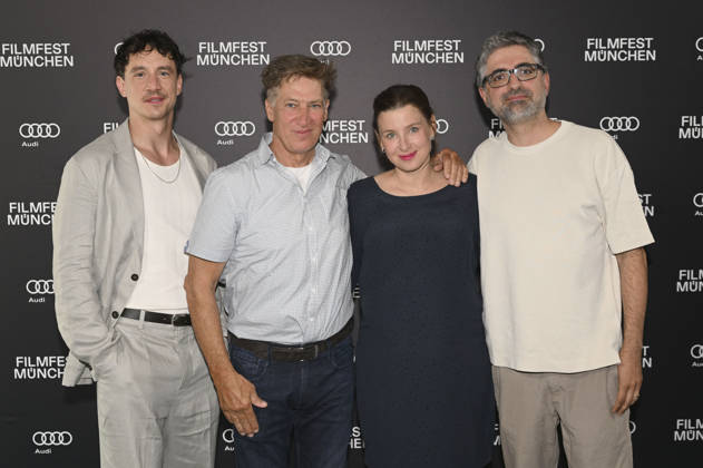 Laurence Rupp, Tobias Moretti, Martina Ebm und Umut Dag bei der Premiere der ARD ORF-Miniserie Gnadenlos - Gegen das Gesetz auf dem 43. Filmfest München 2026 in der Astor Film Lounge im Arri Kino. München, 28.06.2026