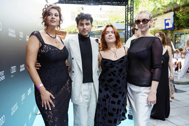 Lukas von Horbatschewsky und Amelie Hennig mit Gästen bei der Premiere der ARD-Miniserie Selling Sex auf dem 43. Filmfest München 2026 im City Kino. München, 28.06.2026