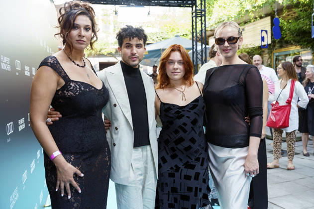 Lukas von Horbatschewsky und Amelie Hennig mit Gästen bei der Premiere der ARD-Miniserie Selling Sex auf dem 43. Filmfest München 2026 im City Kino. München, 28.06.2026