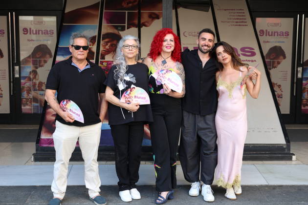 Photo Call for the Film *9 Lunas*: Jorge Sanz, Kiti Mánver, Patricia Ortega, Zack Gómez Rolls, and María León pose at the photo call for the film *9 Lunas* at the Renoir Plaza Espana Cinemas on June 29, 2026, in Madrid, Spain. *9 Lunas* is a feel-good movie about a transgender man who one day discovers he is pregnant. This leads him to challenge his own understanding of his identity, forcing him to confront his ghosts from the past and decide whether to continue with the pregnancy or complete his transition. CELEBRITIES MOVIE ACTORACTORS AND ACTRESSES POSING AT THE CINEMA Ángel Díaz Brin Madrid, Spain  Copyright: xÃngelxDiazxBrinasx 7629710