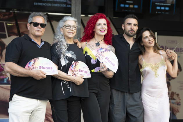 June 29, 2026, Madrid, Spain: (L-R) Actors Jorge Sanz, Kiti Manver, director Patricia Ortega, Zack Gomez Rolls and Maria Leon attend the 9 Lunas photocall at the Renoir cinema. Madrid Spain - ZUMAs197 20260629_aaa_s197_019 Copyright: xAtilanoxGarciax