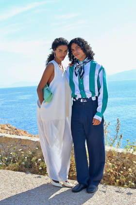 Le Bonheur By Jacquemus Photocall FC Tina Kunakey and Zakari Kunakey attends the Le Bonheur By Jacquemus photocall at Phare de la Pietra, Corsica on June 29, 2026 in L Ile-Rousse, France.. Photo by Franck Castel ABACAPRESS.COM Corsica France  Copyright: xCastelxFranck ABACAx