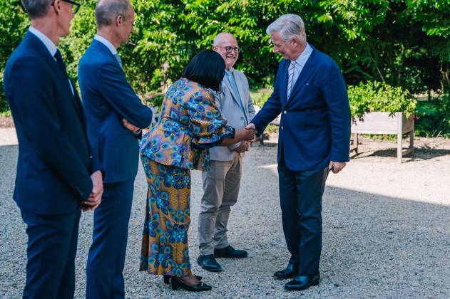King Philippe - Filip of Belgium arrives for a royal visit for the celebration of the 100th Anniversary of Virunga National Park at the Meise Botanical Garden, on Monday 29 June 2026.  EMILExWINDAL 179902864