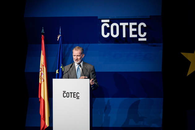 The King Presides Over the COTEC 2026 Foundation’s Annual Event in Madrid King Felipe VI presides over the annual event of the COTEC Foundation for Innovation at the Círculo de Bellas Artes Casa Europa on June 29, 2026, in Madrid, Spain. This forum brings together business leaders, scientists, academics, and institutional representatives to present the annual report on the state of innovation in Spain and discuss key strategies for the technological and digital transition of the productive sector. JUNE 29, 2026 Carlos Lujá Madrid, Spain  Copyright: xCarlosxLujanx 7631432