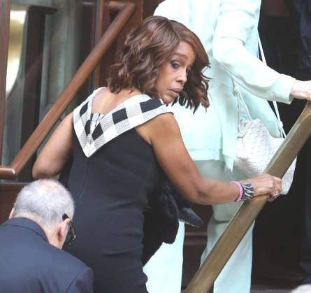 June 29, 2026, New York, New York, USA: GAYLE KING seen at music mogul Clive Davis s Funeral held at Central Synagogue in midtown Manhattan. New York USA - ZUMAk03_ 20260629_zaf_k03_018 Copyright: xNancyxKaszermanx