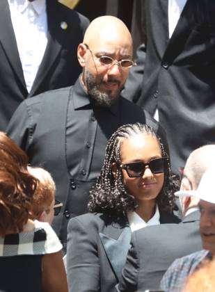 June 29, 2026, New York, New York, USA: Singer ALICIA KEYS and her husband hip hop artist SWIZZ BEATZ seen at music mogul Clive Davis s Funeral held at Central Synagogue in midtown Manhattan. New York USA - ZUMAk03_ 20260629_zaf_k03_169 Copyright: xNancyxKaszermanx