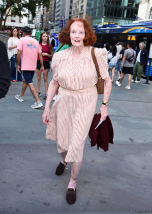 Outside arrivals for New York Fashion Show Spring Summer Marc Jacobs Featuring: Grace Coddington Where: New York, United States When: 29 Jun 2026 Credit: Darla Khazei INSTARimages EDITORIAL USE ONLY. NOT FOR USE BY NEWSPAPERS BASED IN THE UK. Copyright: xx instar55818443