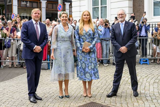 Den Haag, The Netherlands, 2026-06-30 10:38:04 THE HAGUE, 30-06-2026, Kneuterdijk Palace. King Willem Alexander, Queen Maxima, Princess Amalia, and Prime Minister Jetten are attending the extraordinary meeting of the Council of State on the occasion of Thom de Graaf s farewell as Vice-President. Minister Pieter Heerma of the Interior and Kingdom Relations and State Secretary Claudia van Bruggen of Justice and Security are also attending the meeting. The meeting is taking place in the Council of State building at Kneuterdijk Palace in The Hague. PHOTO: NLBeeld Patrick van Emst Credit: NL Beeld Patrick van Emst  Copyright: xx x