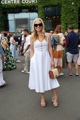 . 30 06 2026. London, United Kingdom. Katherine Jenkins arriving on day two of the Wimbledon Tennis Championships in London .  xStephenxLockx xi-Imagesx IIM-26865-0006