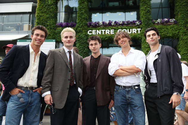 . 30 06 2026. London, United Kingdom. German boy band The Elevator Boys arriving on day two of the Wimbledon Tennis Championships in London .  xStephenxLockx xi-Imagesx IIM-26865-0011