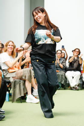 Fashion designer Chitose Abe at the Sacai Men s Ready-to-Wear Spring Summer 2027 fashion show during Paris Fashion Week, France, on June 28, 2026 Bestimage Sacai Menswear Spring Summer 2027 fashion show as part of Paris Fashion Week on June 28, 2026 in Paris, France Paris France  Copyright: xAgencex xBestimagexAgencex xBestimagex