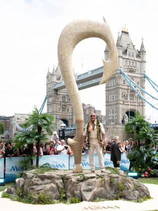 Dwayne Johnson attends the Moana Experience Launch in Potters Fields Park, London, England. UK. Tuesday 30th June 2026. Copyright: xJamesxWarrenx M22UNV~2